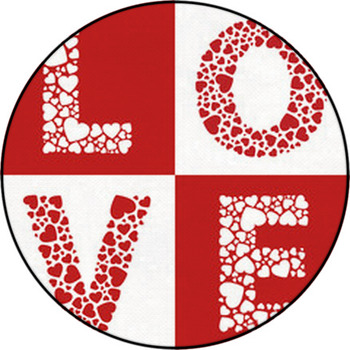 Love Hearts Round Rug