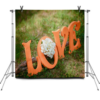 Love Letters Fleece Backdrop