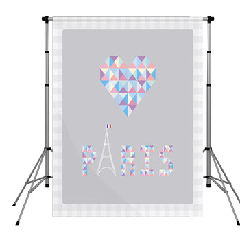 Love Paris1 Pole Pocket Backdrop