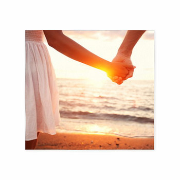 Love - Romantic Couple Holding Custom Size Floor Mat