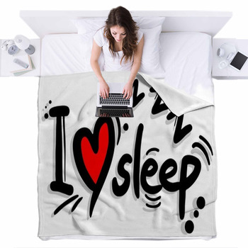 Love Sleep Fleece Bed Blanket