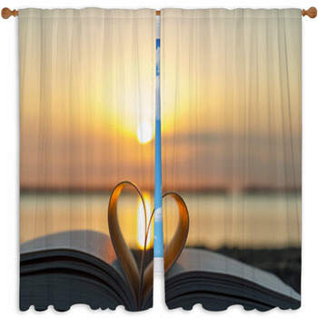 Love Stories Custom Size Window Curtain