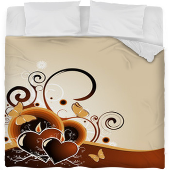Loving Hearts Fleece Bed Blanket