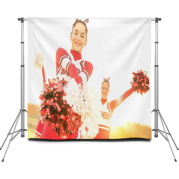 Cheerleading Custom Backdrops | Available in Super Large Custom Sizes