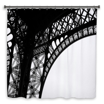 Low Angle View Of Eiffel Custom Size Shower Curtain