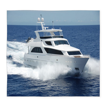 Luxury Yacht At Sea Custom Size Floor Mat