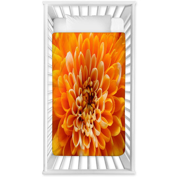 Macro Of Orange Aster Flower Baby Crib Comforter