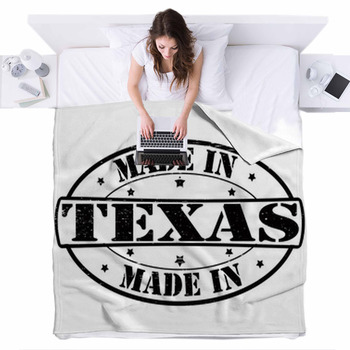 Made In Texas Fleece Bed Blanket