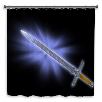 Magic Battle Sword Custom Size Shower Curtain