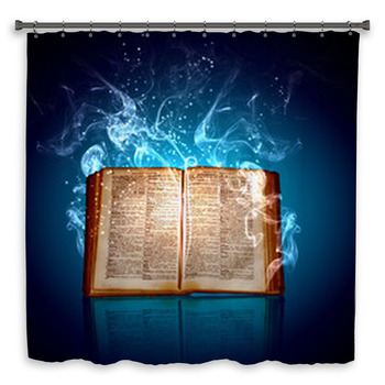 Magic Book Custom Size Shower Curtain