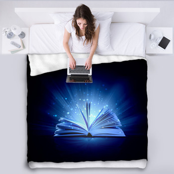 Magic Book Fleece Blanket