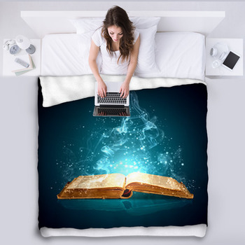 Magic Book Fleece Blanket