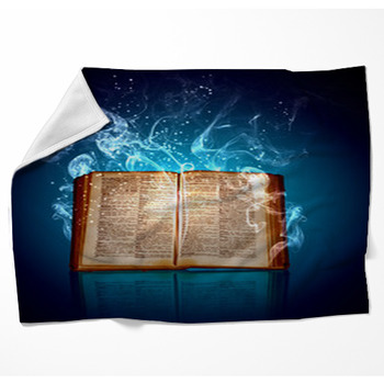 Magic Book Woven Throw Blanket