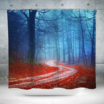 Magic Forest Road Custom Size Shower Curtain