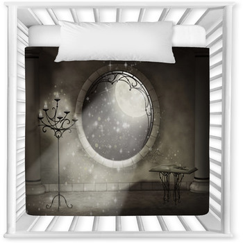 Magical Gothic Night Baby Crib Comforter