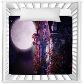 Magical Gothic Night Baby Crib Comforter