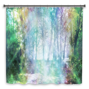 Magical Spiritual Woodland Custom Size Shower Curtain