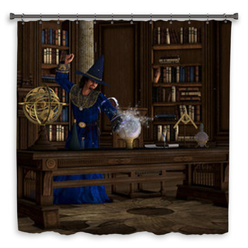 Magician 01 Custom Size Shower Curtain