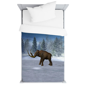 Mammoth In Landscape In The Ice Age Toddler Duvet