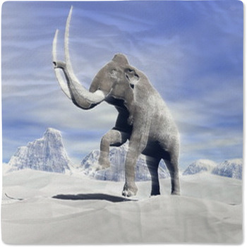 Mammoth In The Wind Baby Blanket
