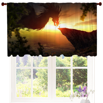 Man And Dragon Custom Size Valance