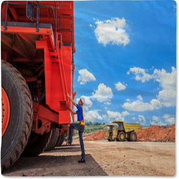 Man Big Truck Driver Baby Blanket