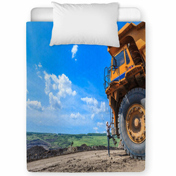 Man Big Truck Driver Toddler Comforter