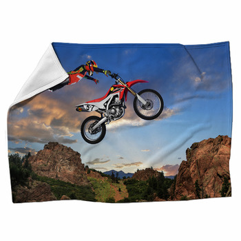 Motocross Fleece Blanket Throws | Free Personalization