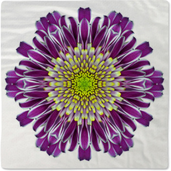 Mandala Chrysanthemum Flower Kaleidoscope Baby Blanket
