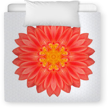 Mandala Gerbera Flower Kaleidoscope Toddler Duvet