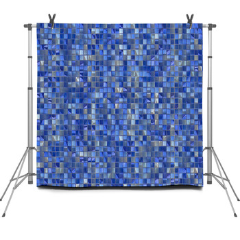 Many Small Colour Square Mosaic. Fleece Backdrop