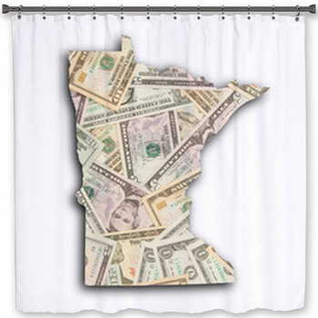 Map Of Minnesota Shower Curtain