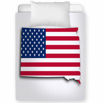 Map Of South Dakota Toddler Comforter