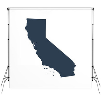 Map Of The U S State California Fleece Backdrop