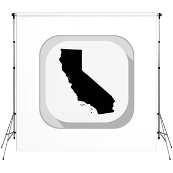 Map Of The U S State Of California Custom Size Backdrop