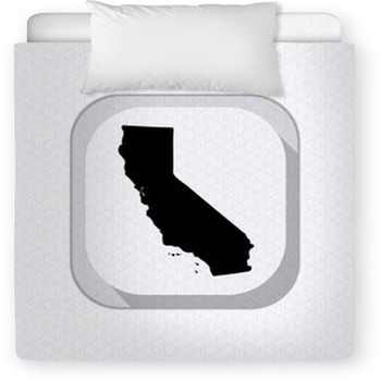 Map Of The U S State Of California Toddler Comforter