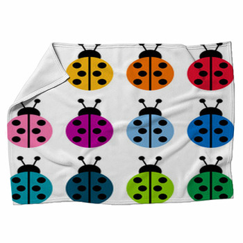 Mariquitas De Colores Fleece Blanket