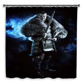 Masculine Custom Size Shower Curtain