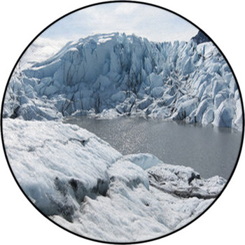 Matanuska Glacier In Alaska (USA) Round Rug