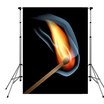 Match Fire Pole Pocket Backdrop