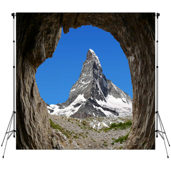 Matterhorn In The Swiss Alps Fleece Backdrop