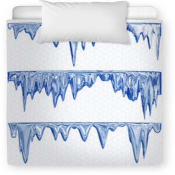 Melting Blue Icicles Toddler Comforter