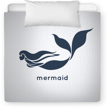 Mermaid Logo Vector Toddler Duvet