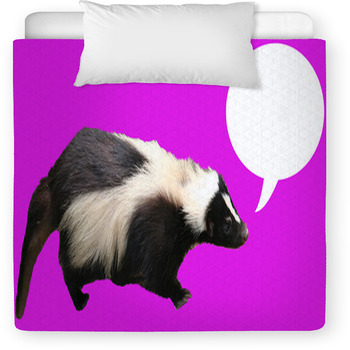 Message From Skunk Toddler Duvet