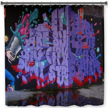 Message Shower Curtain