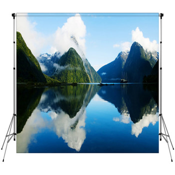 Milford Sound, Fiordland, New Custom Size Backdrop
