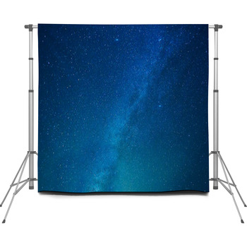 Milky Way Stars At Night Custom Size Backdrop