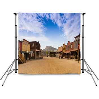 Mini Hollywood Wesren Town Almeria  Pole Pocket Backdrop
