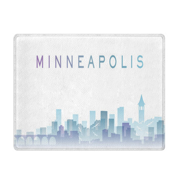 Minneapolis Transparent Layers Gradient Bath Mat