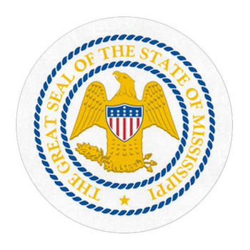 Mississippi State Seal Round Rug
